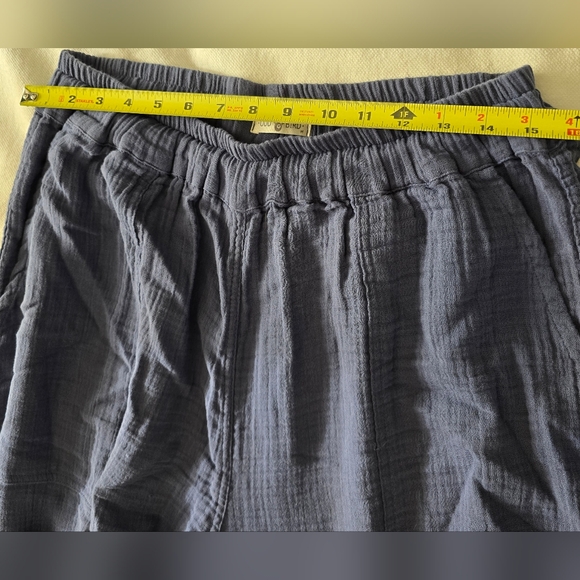 Oddbird Kardes Pants Turkish Cotton Gauze Blue Medium - Picture 5 of 10
